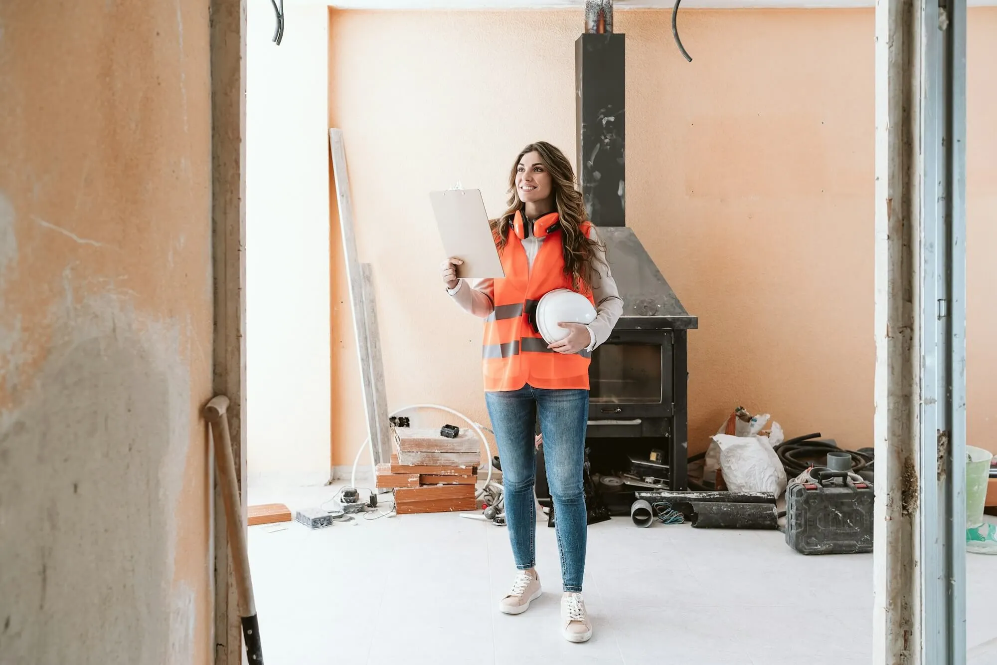 imgi 35 professional confident architect woman in construction site home renovation